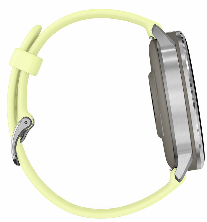 Garmin Venu 4 Silver/Yellow 45mm left side