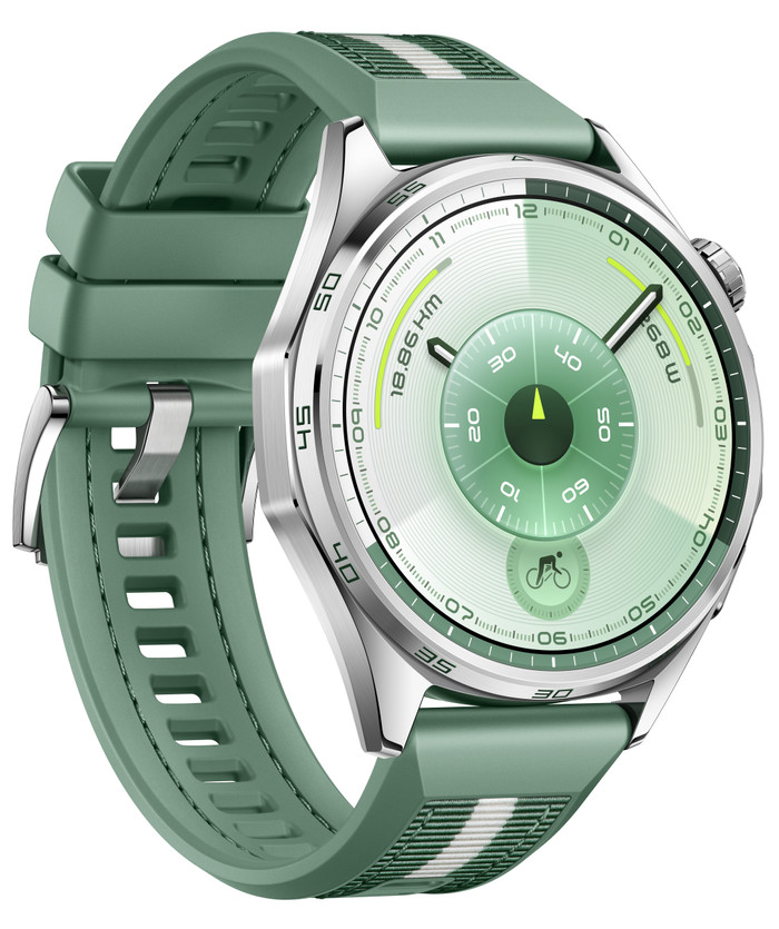 HUAWEI WATCH GT 6 46mm Silver/Green right side