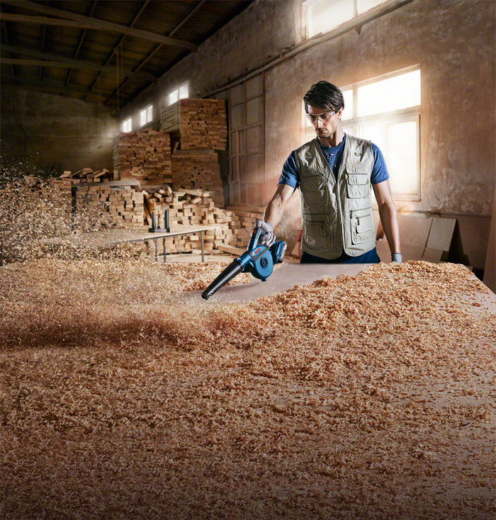 Bosch Professional GBL 18V-120 (without battery) product in use