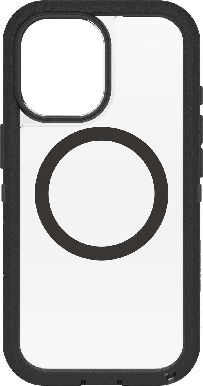 Otterbox Defender Pro XT iPhone 17 Back Cover avec Aimant MagSafe Transparent Bord Noir avant