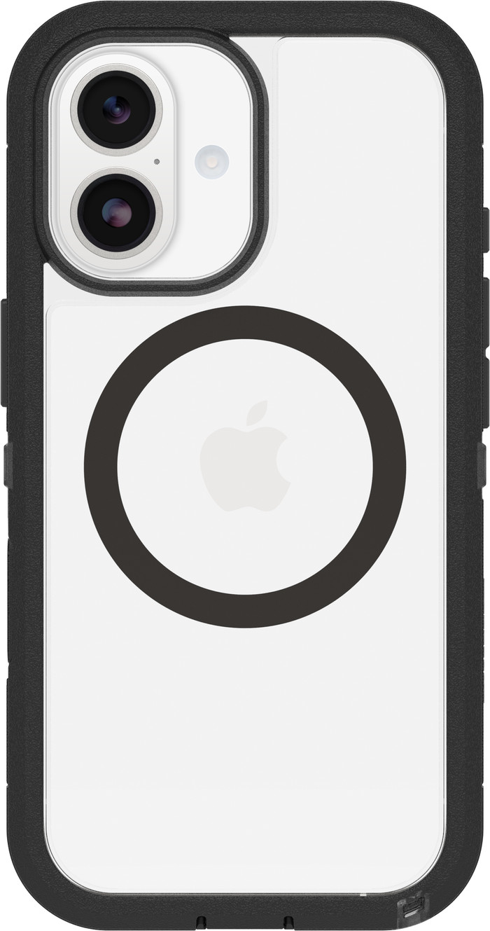 Otterbox Defender Pro XT iPhone 17 Back Cover avec Aimant MagSafe Transparent Bord Noir Main Image