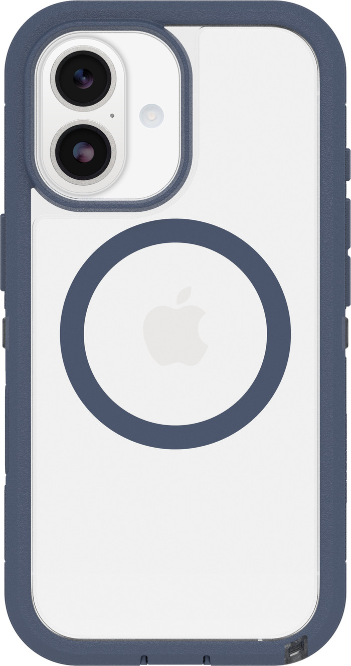 OtterBox Defender Pro XT iPhone 17 Back Cover with MagSafe Magnet Transparent Blue Edge Main Image