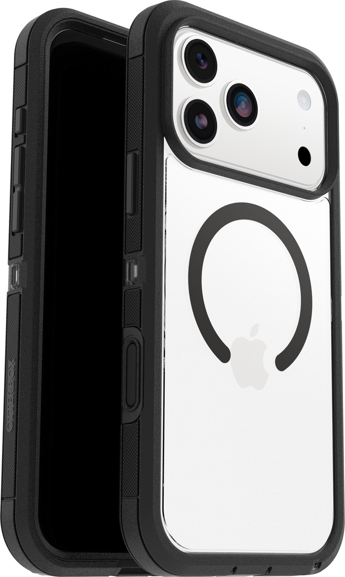 Otterbox Defender Pro XT iPhone 17 Pro Max Back Cover avec Aimant MagSafe Transparent Noir produit composé