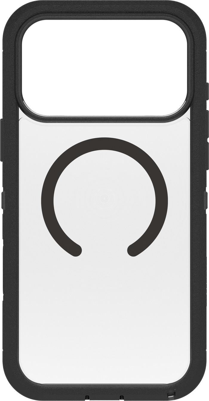 Otterbox Defender Pro XT iPhone 17 Pro Max Back Cover avec Aimant MagSafe Transparent Noir avant