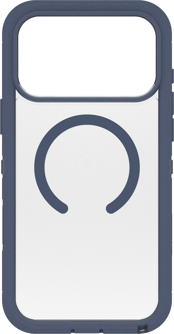Otterbox Defender Pro XT iPhone 17 Pro Max Back Cover avec Aimant MagSafe Transparent Bleu avant