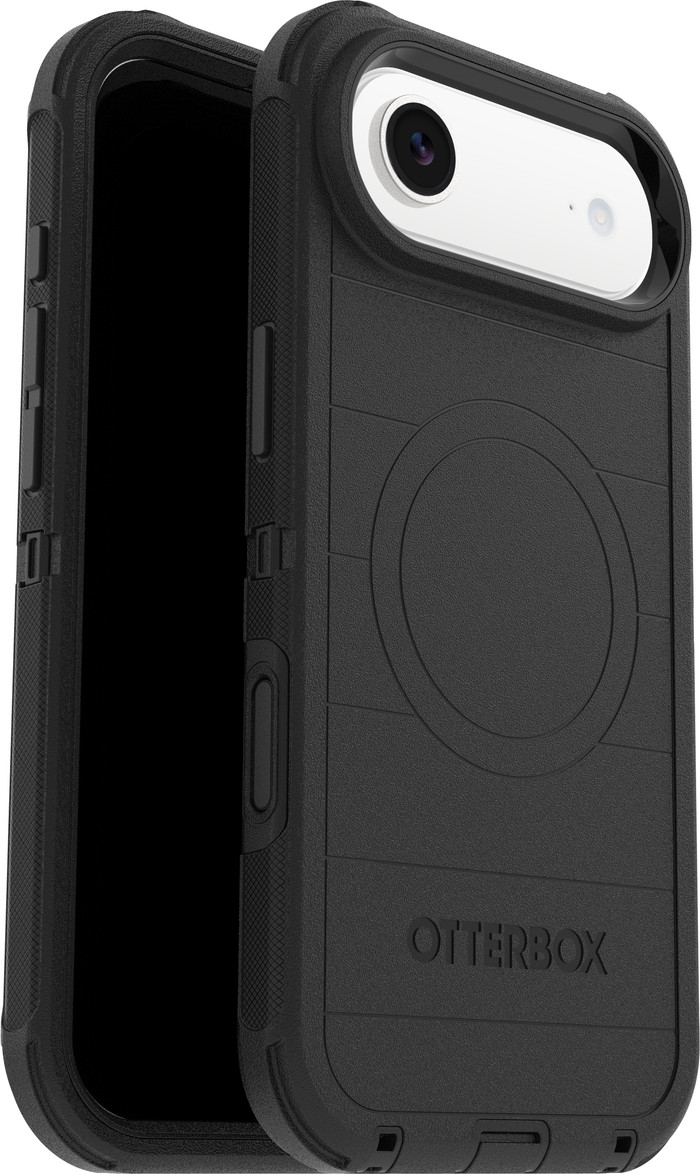 Otterbox Defender Pro iPhone 17 Air Back Cover met MagSafe Magneet Zwart samengesteld product