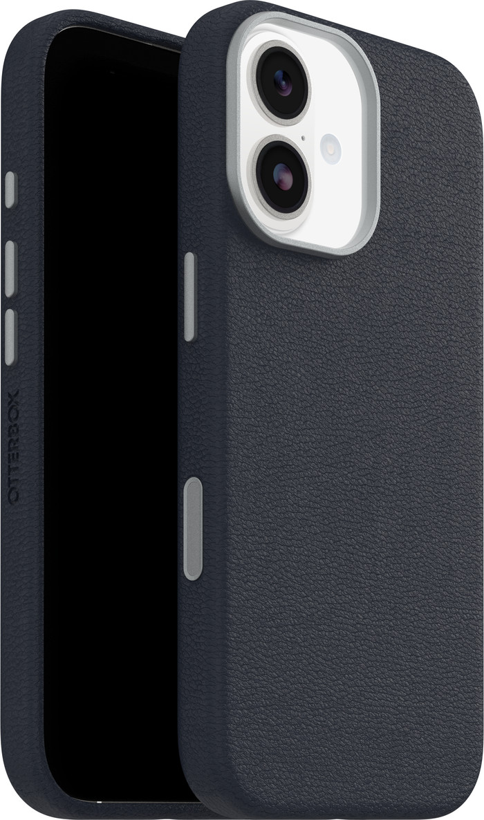 Otterbox Symmetry iPhone 17 Back Cover avec Aimant MagSafe Cuir Bleu produit composé