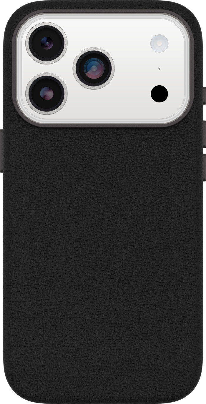 OtterBox Symmetry iPhone 17 Pro Back Cover with MagSafe Magnet Leather Black Main Image