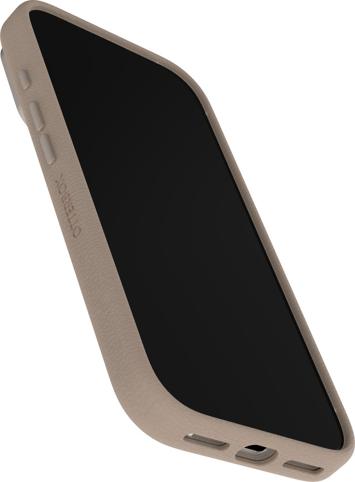 OtterBox Symmetry iPhone 17 Pro Back Cover with MagSafe Magnet Leather Gray front