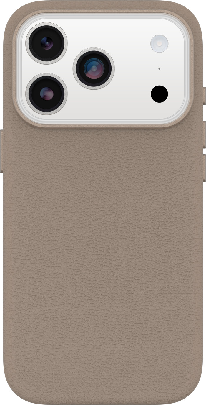 OtterBox Symmetry iPhone 17 Pro Back Cover with MagSafe Magnet Leather Gray Main Image