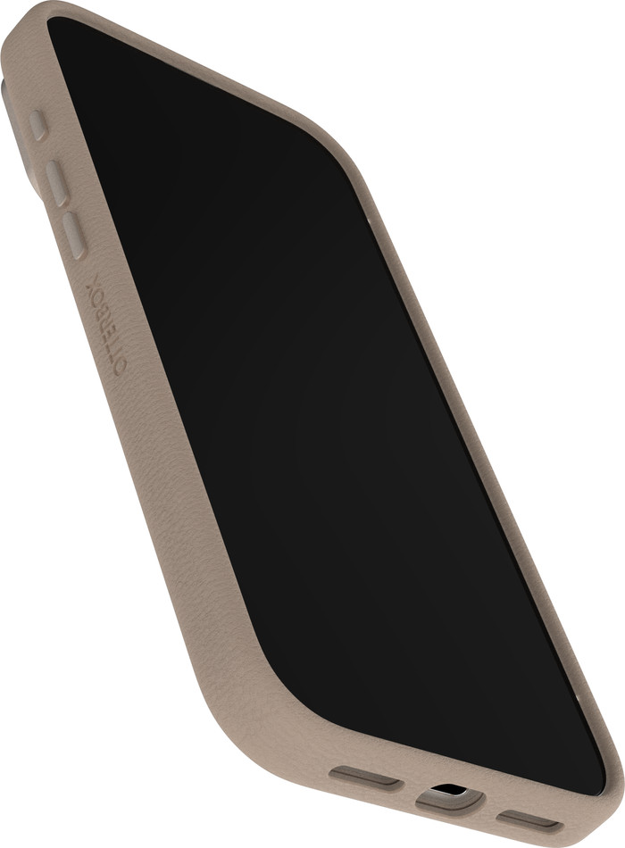 Otterbox Symmetry iPhone 17 Pro Max Back Cover avec Aimant MagSafe Cuir Gris avant