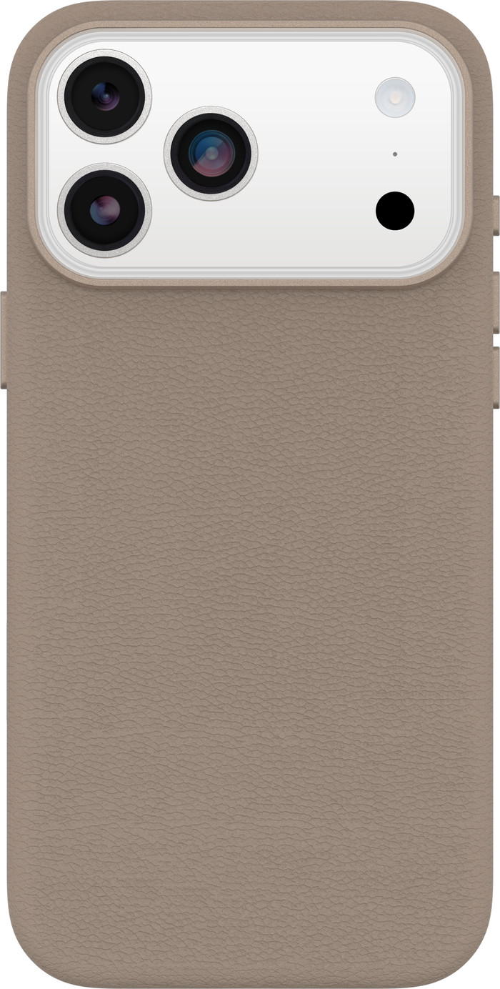 Otterbox Symmetry iPhone 17 Pro Max Back Cover avec Aimant MagSafe Cuir Gris Main Image