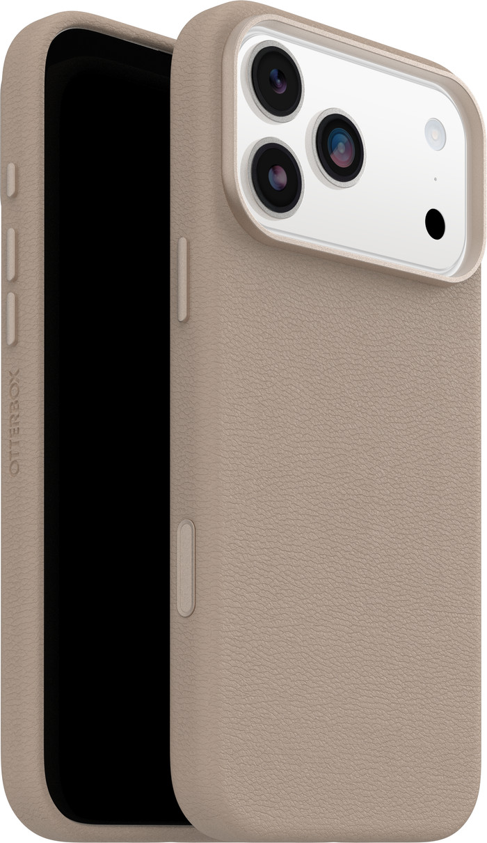Otterbox Symmetry iPhone 17 Pro Max Back Cover avec Aimant MagSafe Cuir Gris produit composé
