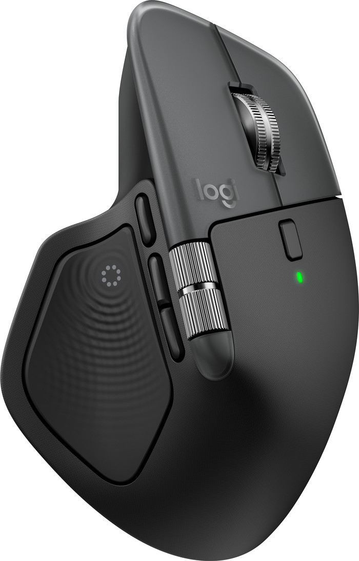 Logitech MX Master 4 pour Mac Noir Sidéral arrière