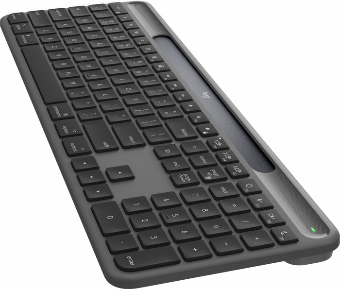 Logitech Signature Slim Solar+ Wireless Keyboard AZERTY right side
