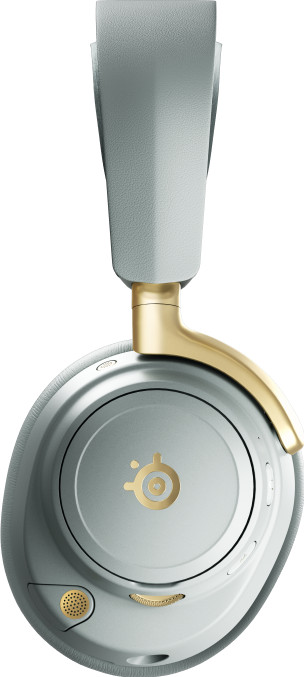 SteelSeries Arctis Nova Elite Sage & Gold linkerkant