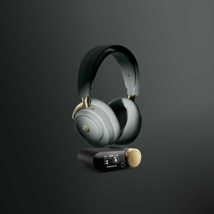 SteelSeries Arctis Nova Elite Sage & Gold visual leverancier
