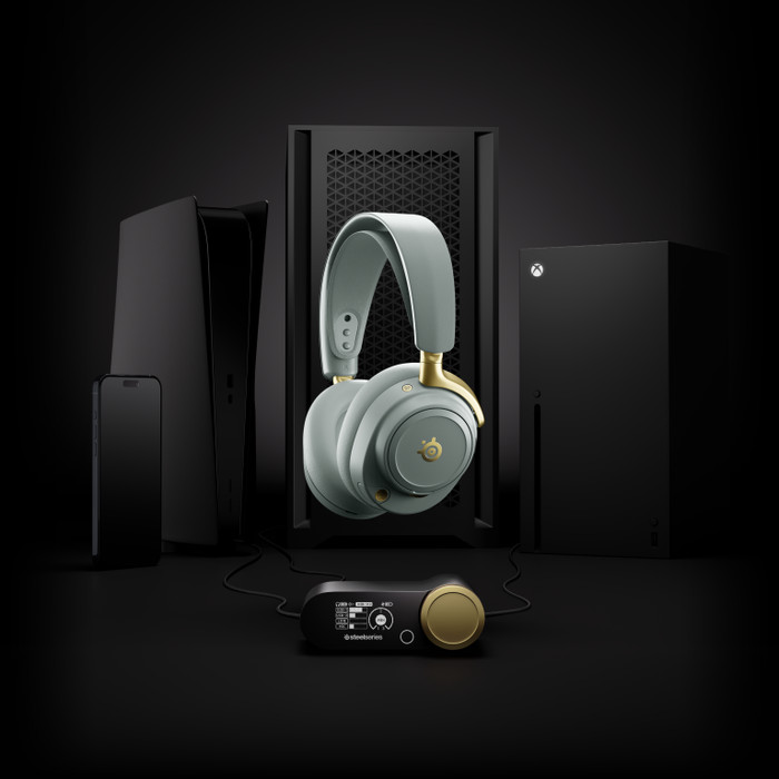 SteelSeries Arctis Nova Elite Sage & Gold visual leverancier