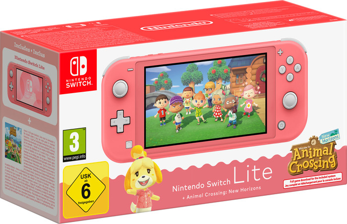 Nintendo Switch Lite Rose Édition Spéciale Animal Crossing New Horizons Main Image