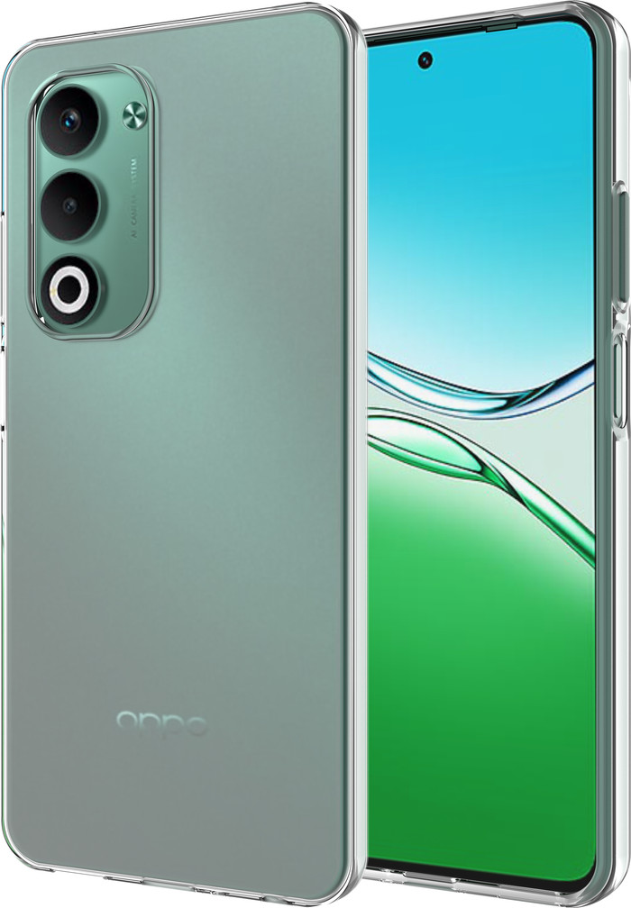 Just in Case Soft Design OPPO A5 5G Back Cover Transparant rechterkant