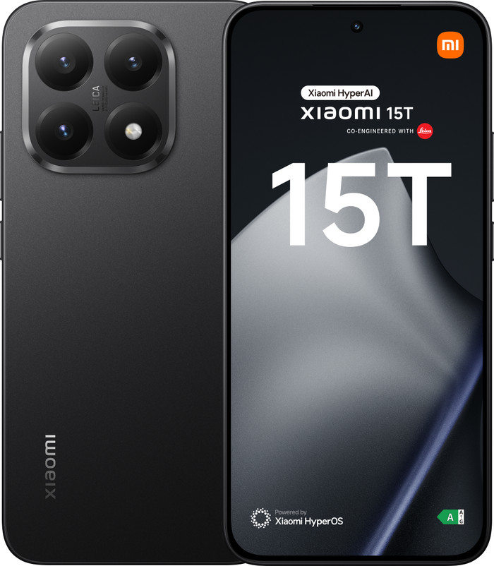 Xiaomi 15T 256 Black 5G + Redmi Pad 2 11 inches 256GB WiFi Gray front