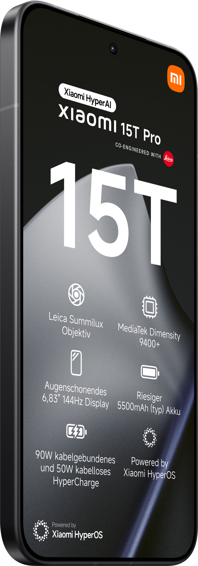 Xiaomi 15T Pro 512 Go Noir 5G avant