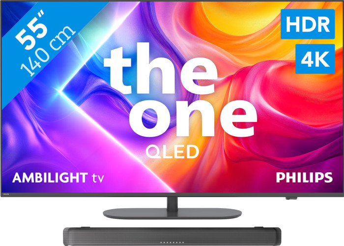 Philips Ambilight 55'' PUS9000 QLED 4K (2025) + Philips TAB5109 Main Image