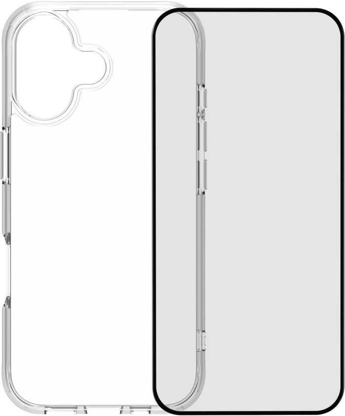 BlueBuilt Protective Back Cover iPhone 17 Transparant + BlueBuilt iPhone 17 Screenprotector Glas Main Image