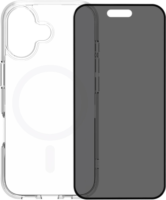 BlueBuilt Protective Back Cover met MagSafe iPhone 17 Transparant + iPhone 17 Privacy Screenprotector Glas Main Image