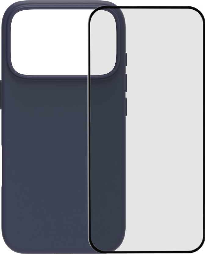 BlueBuilt Protective Back Cover avec MagSafe iPhone 17 Pro Bleu + iPhone 17 Pro Protège-écran Verre Main Image