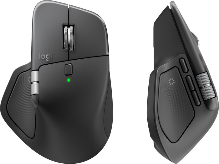 Logitech MX Master 4 Graphite + Logitech MX Keys S Graphite AZERTY BE top