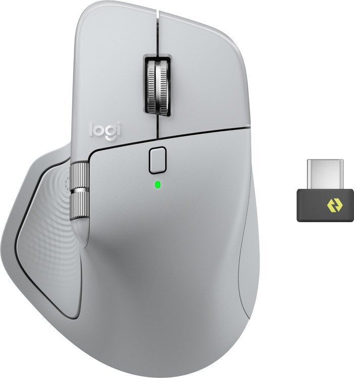 Logitech MX Master 4 Pale Gray top