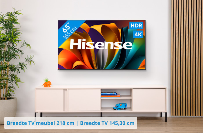 Hisense 65A6K 4K + Hisense AX3120Q visual Coolblue 1