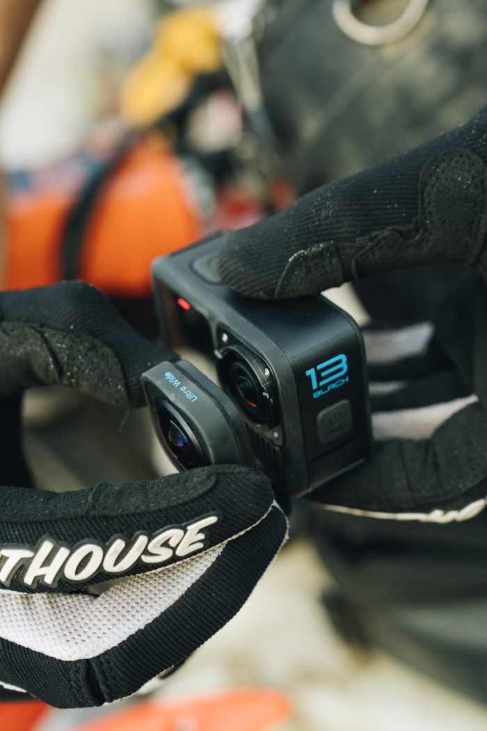 GoPro HERO 13 Black Ultra Wide Edition product in gebruik