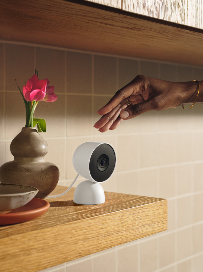Google Nest Cam Indoor Wired product in use