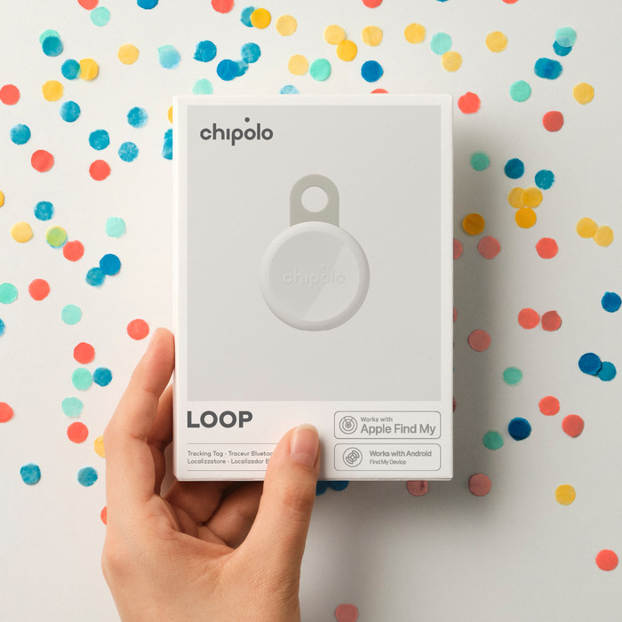 Chipolo LOOP Wit product in gebruik