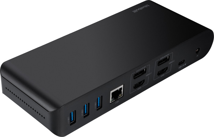 BlueBuilt DisplayLink Station d'Accueil Pro avec USB-C Noir arrière