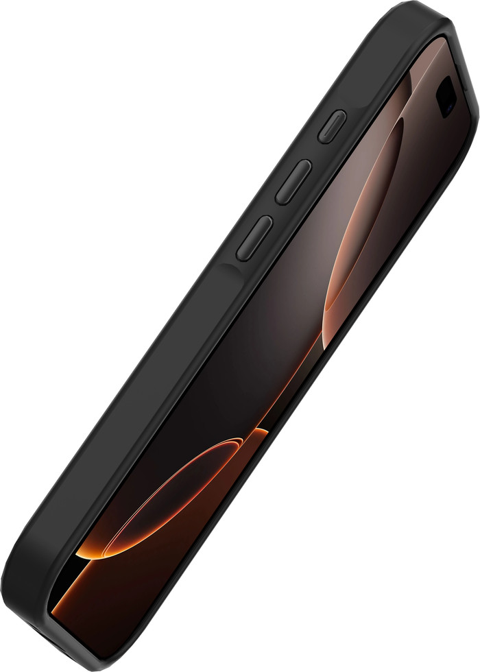 Just in Case Apple iPhone 16 Pro Back Cover with MagSafe and Fall Protection Black left side