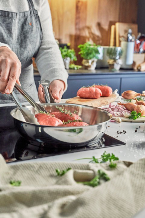 Demeyere Cosi 3 RVS Koekenpan 20 cm product in gebruik