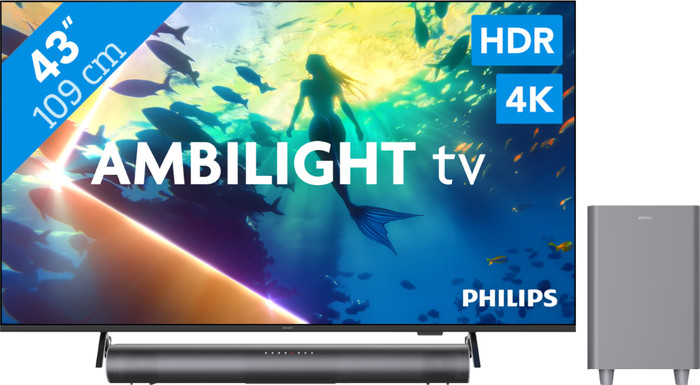 Philips Ambilight 43" PUS8000 4K (2025) + Philips TAB6100 Main Image