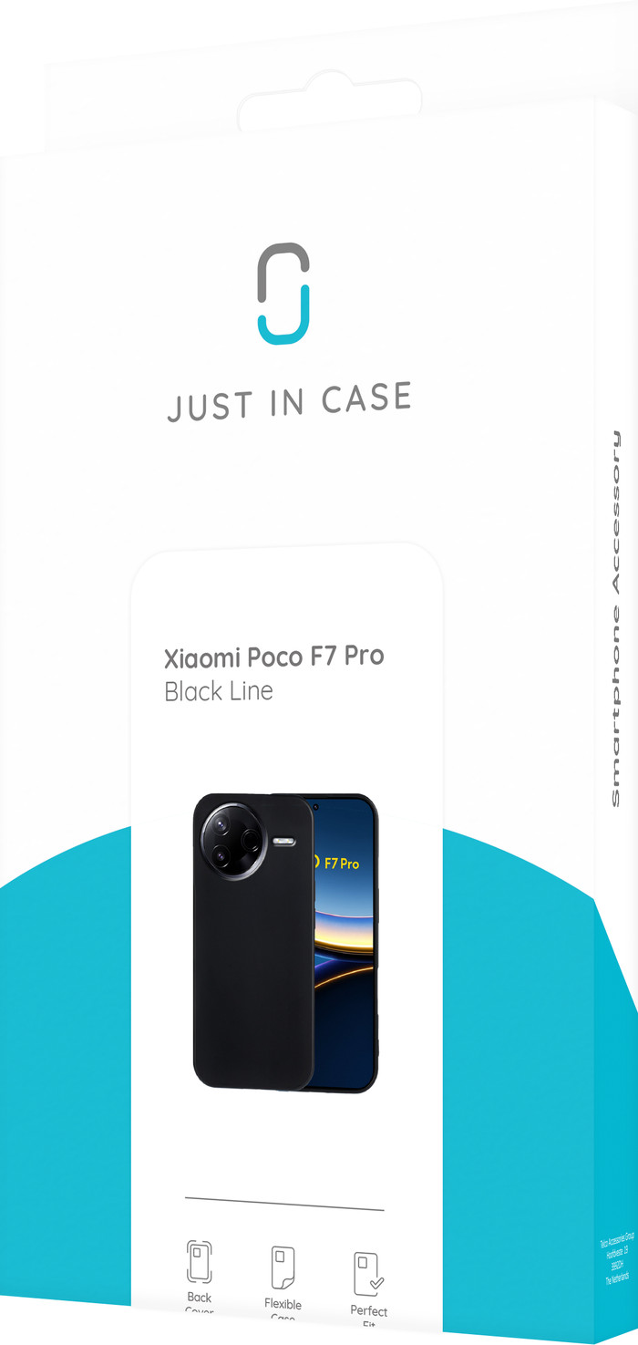 Just in Case Soft Design Xiaomi POCO F7 Pro Back Cover Black packaging