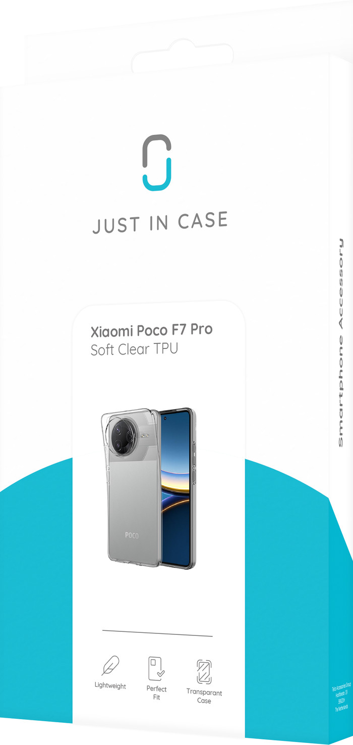 Just in Case Soft Design Xiaomi POCO F7 Pro Back Cover Transparent packaging