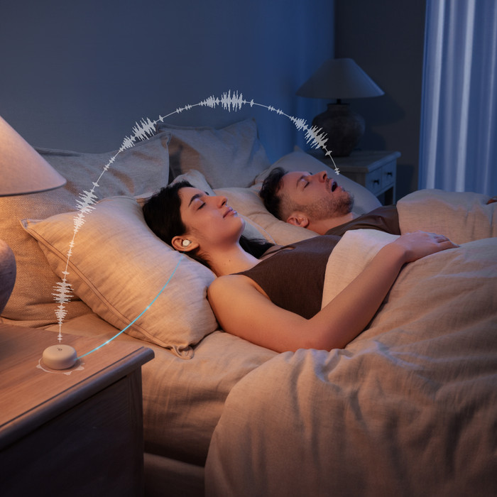 Soundcore Sleep A30 Wit product in gebruik