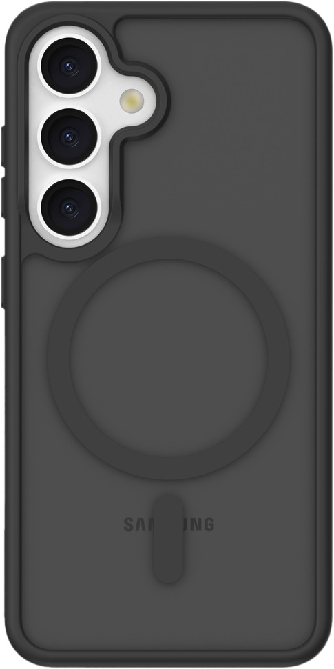 Just in Case Back Cover met Valbescherming Samsung Galaxy S24 Zwart met Magneet Main Image