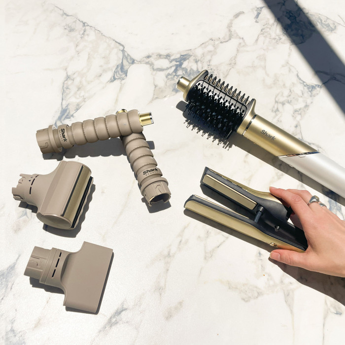 Shark Glam 5-in-1 HD6051SEU product in gebruik