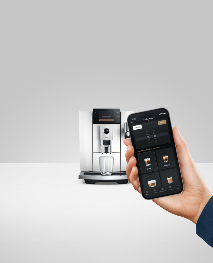 JURA E8 Piano White (ED) detail