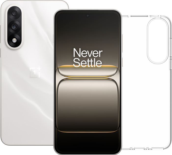 OnePlus Nord 5 256 Go Blanc 5G + BlueBuilt Back Cover Transparent Main Image