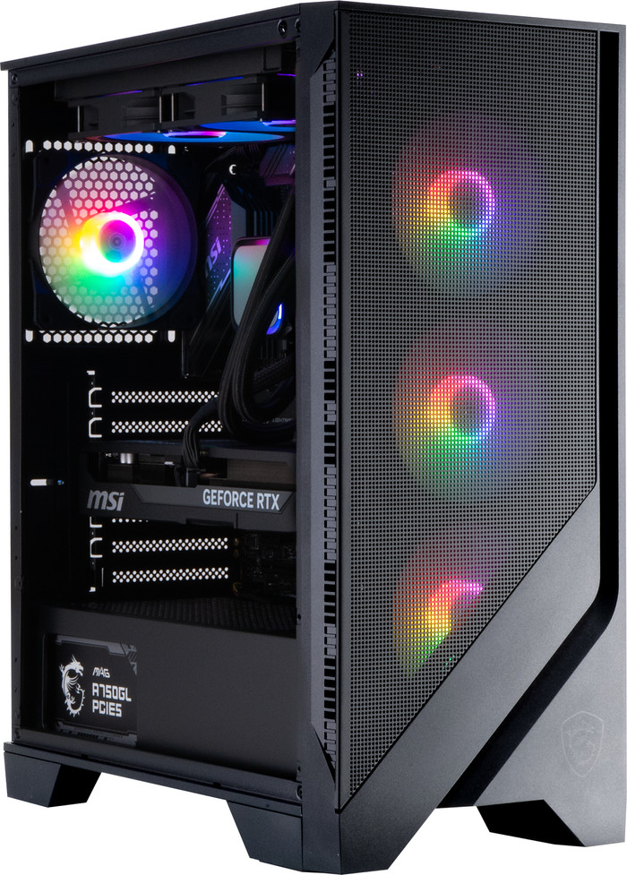 Cobalt x Powered by MSI - Tier 2 - RTX 5070 Ti - Ryzen 7 9800X3D - 32GB - 2TB SSD linkerkant