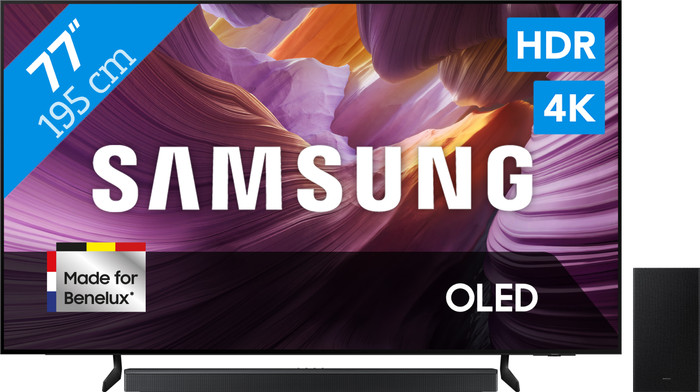 Samsung 77 inches OLED 4K S85F (2025) + Samsung HW-B750F Black Main Image