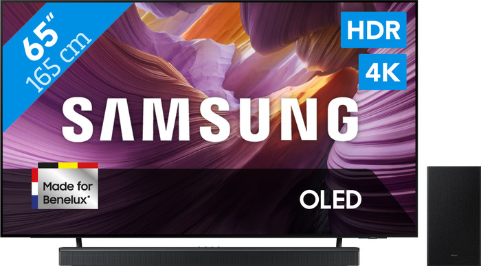 Samsung 65" OLED 4K S85F (2025) + Samsung HW-B750F Zwart Main Image